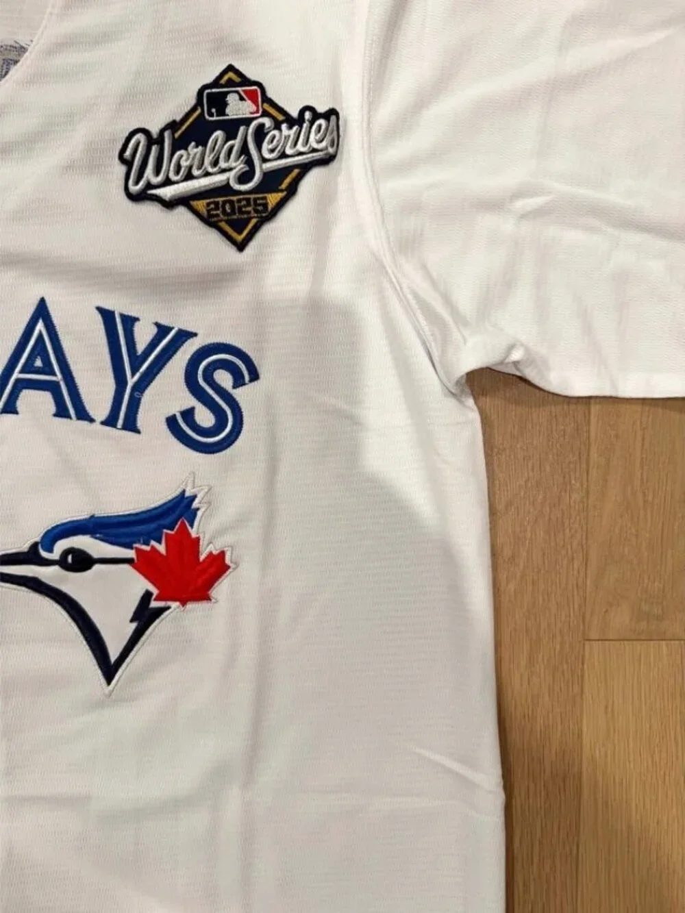 MLB Toronto Blue Jays Vladimir Guerrero Jr World Series Patch Jersey Large NWT - Picture 2 of 4
